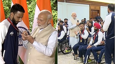 பாராலிம்பிக்கில் பதக்கம் வென்றவர்கள் பிரதமர் மோடியை சந்தித்து வாழ்த்து!